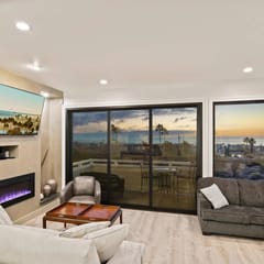 Newly remodeled home with breathtaking ocean view.